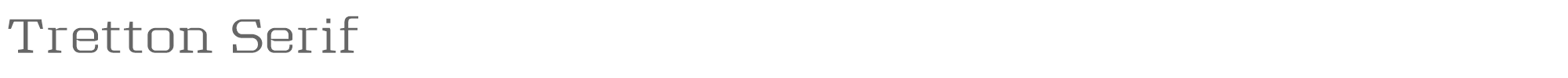 Sample characters Tretton Serif Font